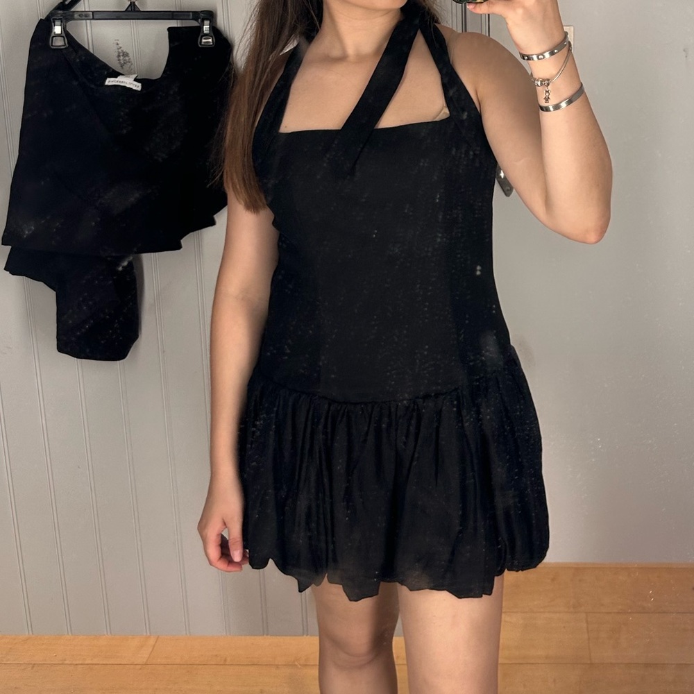 Harlow Elegant Black Halter Jumpsuit